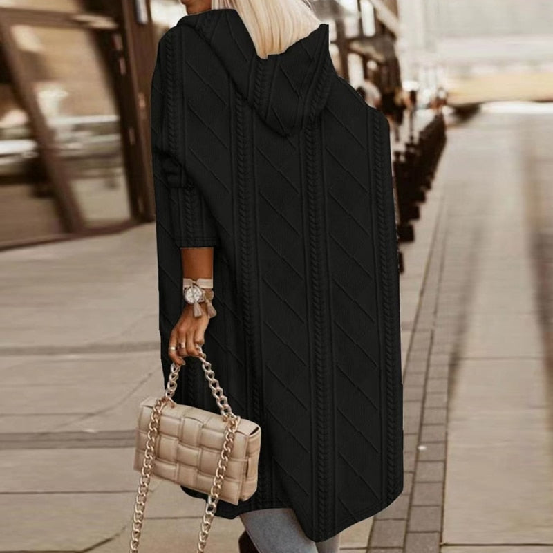 Solstice | Extended-Length Hooded Cardigan